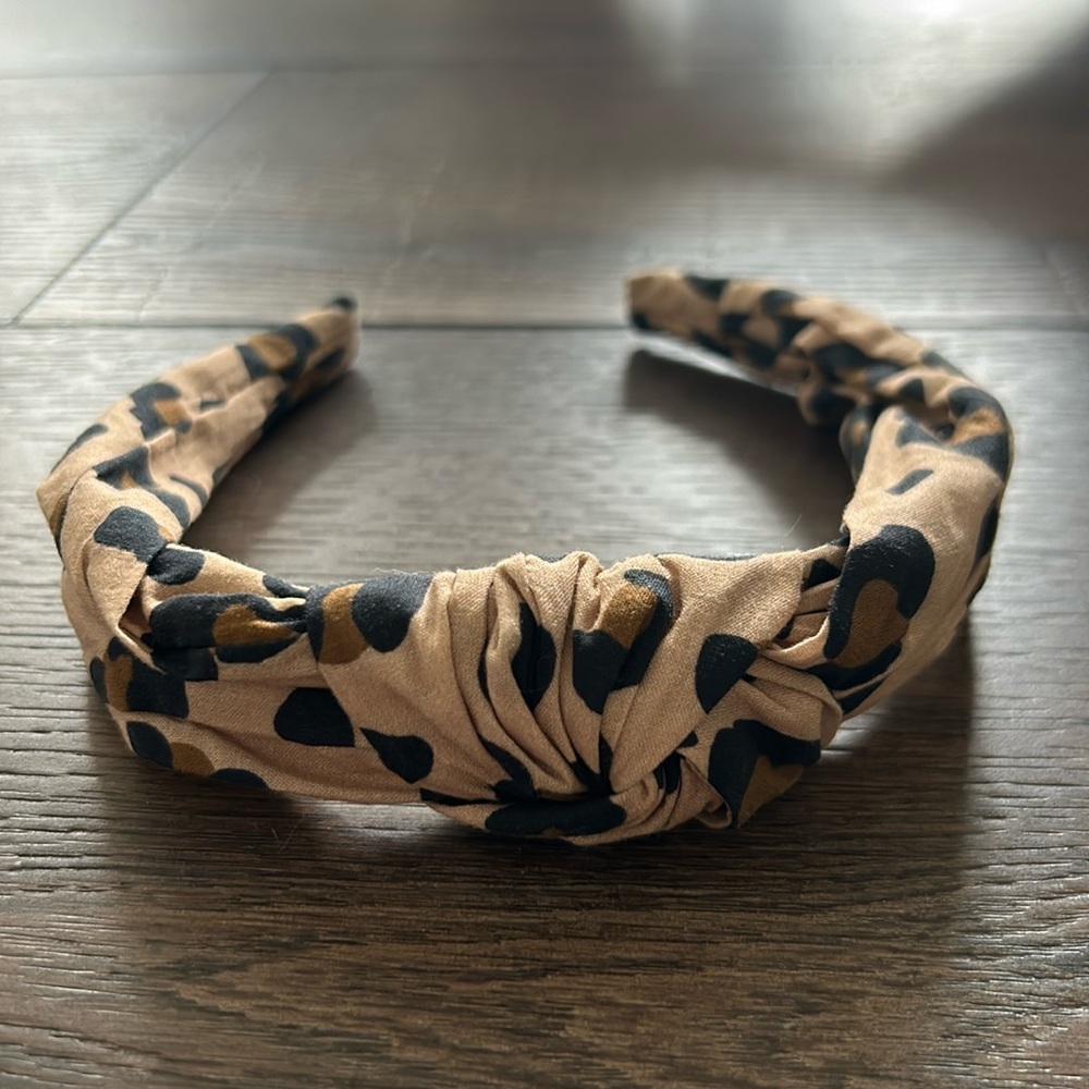 Jcrew leopard headband